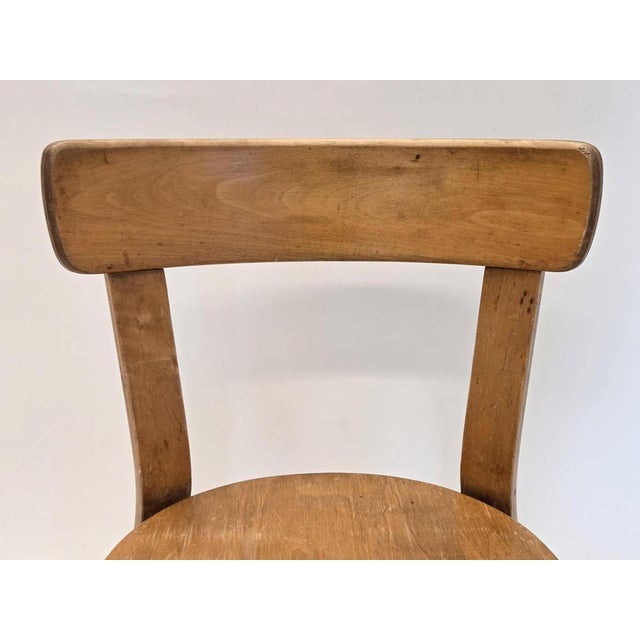 Tan Model 69 Chair with Wartime Legs by Alvar Aalto for Artek, 1940s For Sale - Image 8 of 14