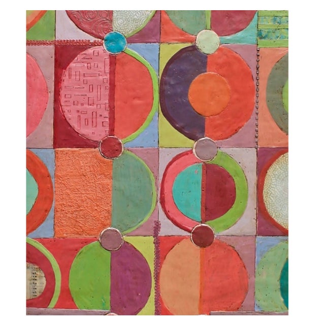 A Joyful Noise by Therese Cook, 24" x 48" Encaustic on Wood