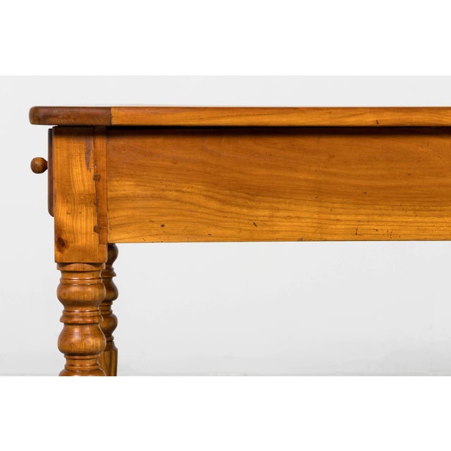 Mid-19th Century French Provincial Cherrywood Farmhouse Table For Sale - Image 4 of 18