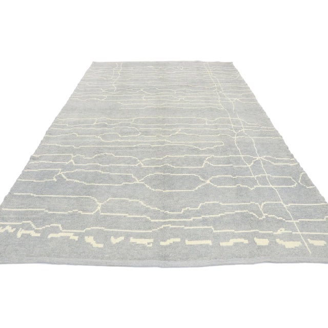 Contemporary Contemporary Gray Moroccan Style Rug - 06'05 X 10'00 For Sale - Image 3 of 9