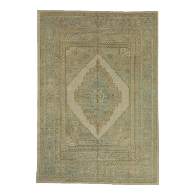 Turkish Oushak Rug 9' x 12'10" For Sale