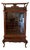 Antique Japanese Red Lacquer Hardwood Display Cabinet, 1860 For Sale
