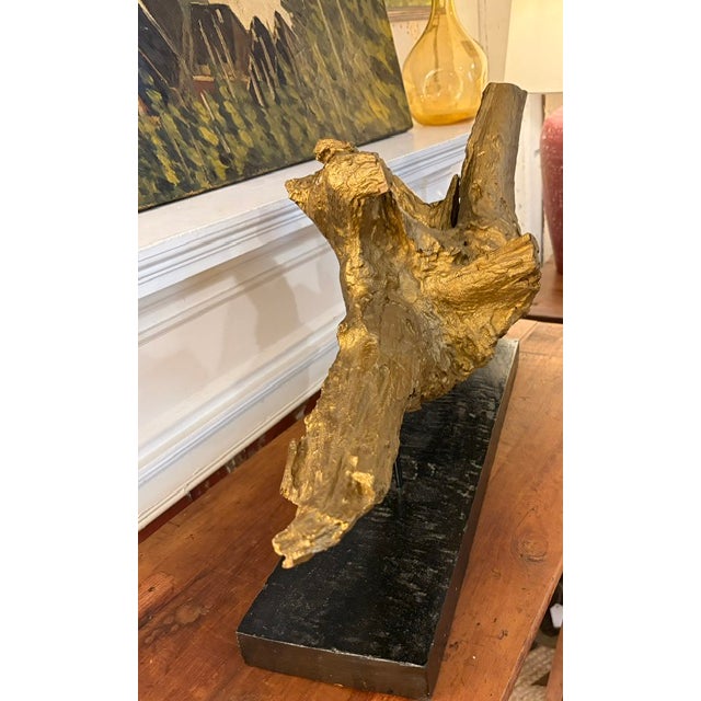 Old Gilt Painted Driftwood Sculpture For Sale In New York - Image 6 of 7