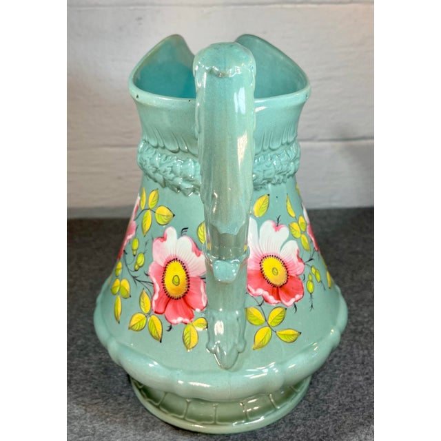Antique W Ridgway & Co Stoneware Pottery Jug For Sale - Image 4 of 10
