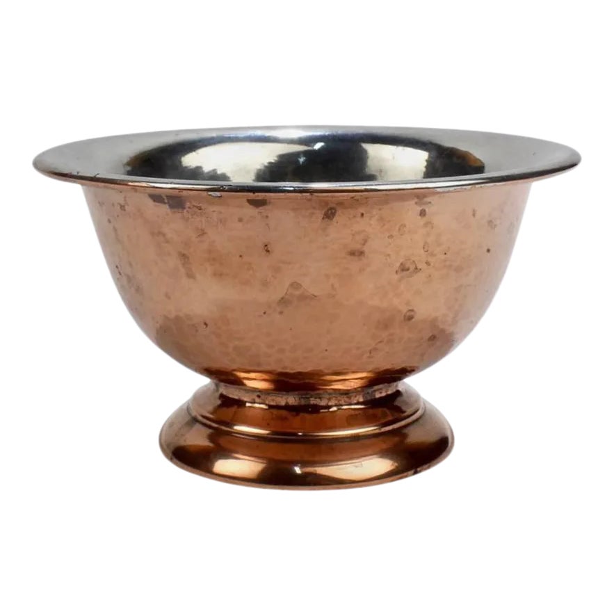George Gebelein Boston Arts & Crafts Hand-Hammered Copper and Silver ...