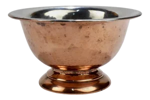 George Gebelein Boston Arts & Crafts Hand-Hammered Copper and Silver Bowl