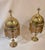 Vintage Brass Table Lamps With Glass Beads - a Pair For Sale - Image 4 of 14