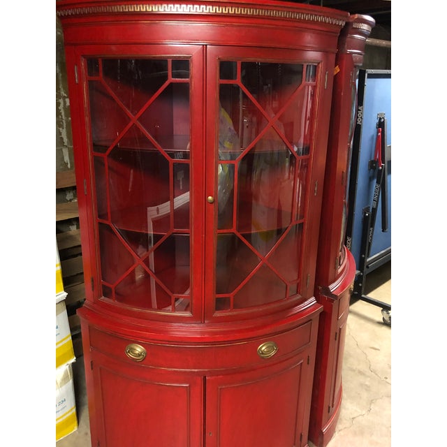 1947 Drexel Heritage Mahogany Bowed Corner a Pair Chairish