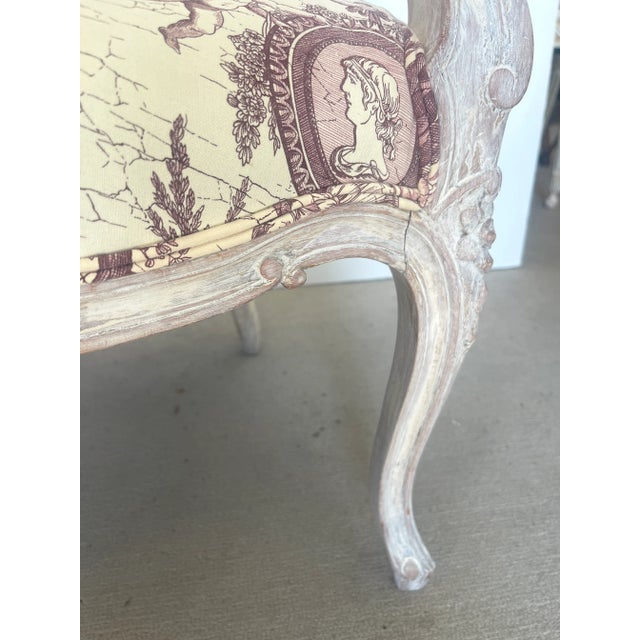Pair French Painted Cane Chairs For Sale - Image 10 of 12