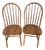 Pair of Mid-Century h.w. Hull & Sons Solid Oak Windsor Dining Chairs For Sale