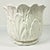 1970s Vintage Hollywood Regency Boho Chic Trompe L’Oeil Style Ceramic White Tulip Planter. For Sale - Image 13 of 16