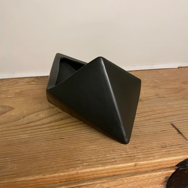 Mid-Century Japanese Ikebana Geometric Vessel or Sculptural Bowl For Sale - Image 10 of 15