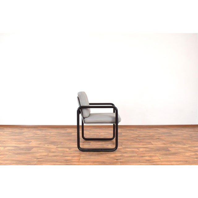 Wood Mid-Century Leather Armchairs by Burkhard Vogtherr for Rosenthal, 1970s, Set of 2 For Sale - Image 7 of 18