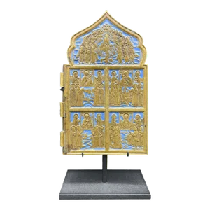 19th Century Russian Orthodox Mounted Icon