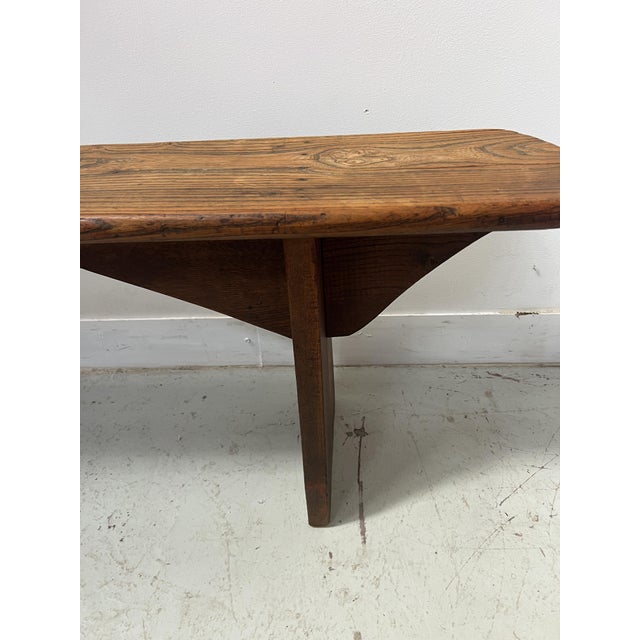 Solid elm bench for a farmhouse table very good condition Dimensions: H 49 x W 206 x D 24 cm 20th century