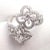 Metal Louis Vuitton LV Monogram Signature Diamond Fusion White Gold Ring, Size 5.75 For Sale - Image 7 of 12