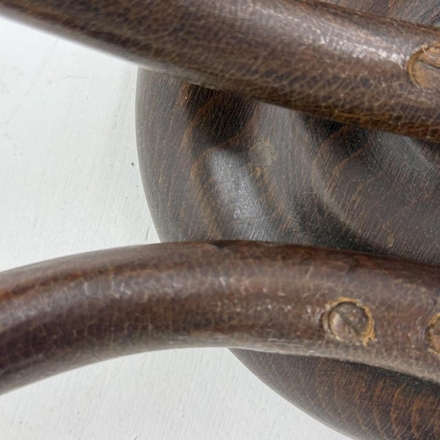 Antique Bentwood Wall Mounted Coat Rack, 1930s For Sale - Image 14 of 18