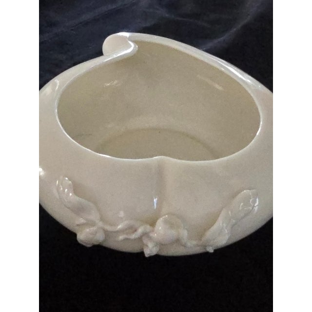 **Chinese Blanc de Chine–Style Porcelain Bowl with Hallmark** Chinese porcelain decorative bowl featuring a softly...
