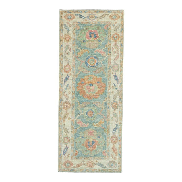 Turkish Oushak Runner Rug 2'3" x 5'8" #17258 For Sale