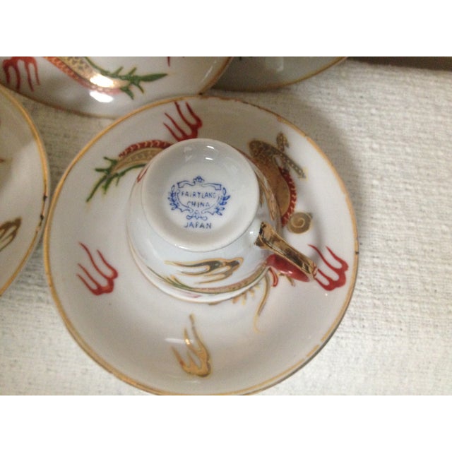 Vintage Fairyland China Dragon Tea Set | Chairish