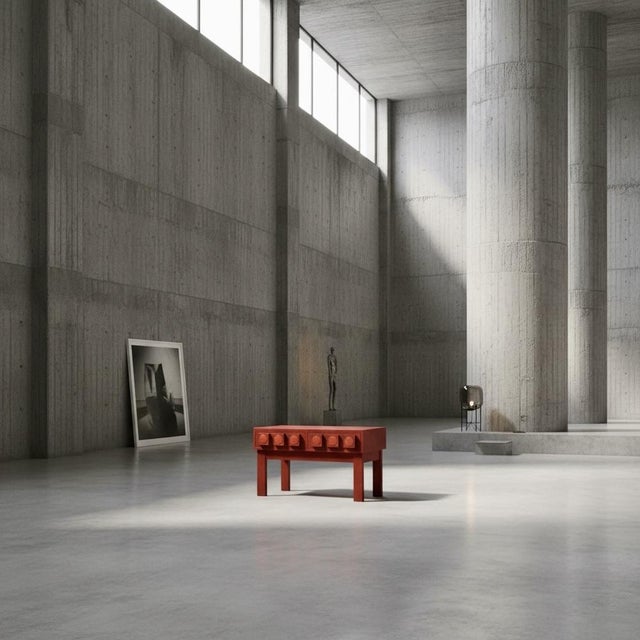 Mid-Century Modern Scandinavian Brutalist Hall Set attributed to Lars-Göran Nilsson and Eva Wrangel, 1960s, Set of 2 For Sale - Image 3 of 18