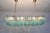 Turquoise and Clear Murano Glass Poliedri Chandelier by Carlo Scarpa For Sale - Image 13 of 18