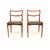 A rare and extremely stylish pair of Danish teak and leather chairs by Henry Klein for Bramin. They were made in Denmark,...