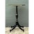 Vintage Black and Gold Trim Pedestal Table For Sale - Image 9 of 12