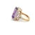 VR Jewels VRJewels 13.33ct Amethyst Large Center Stone Ring Size 7 With 1.13ct Diamonds in 14k Gold For Sale - Image 4 of 16