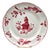 Longchamp France Porcelain Lunch Plate, Le Vigneron Winemaker Red For Sale
