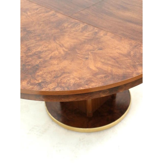 Vintage Art Deco Round Extendable Dining Table For Sale - Image 4 of 6