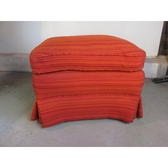 Wood 1960s Era Custom Club Chair and Ottoman For Sale - Image 7 of 11