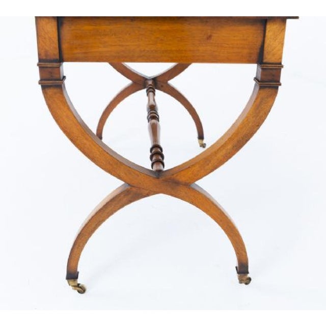 Regency Revival Bonheur Du Jour Desk in Mahogany, 1920s For Sale - Image 4 of 11