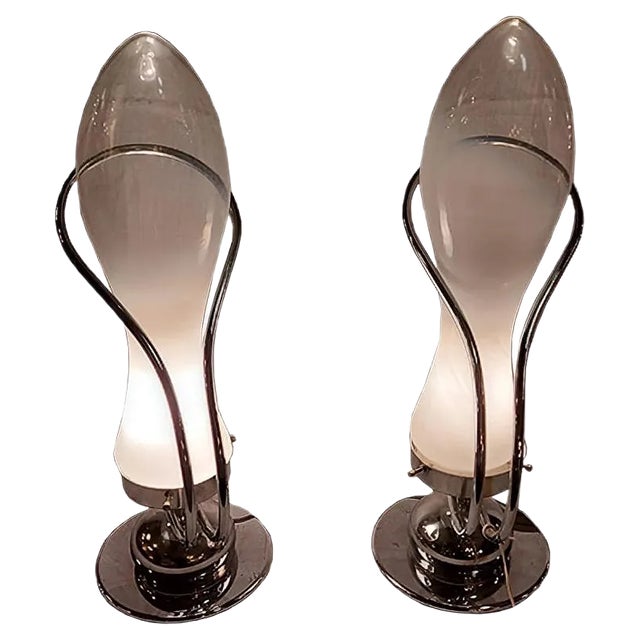 Vintage Table Lamps from Mazzega, Set of 2 For Sale