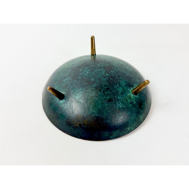 Metal Mid-Century Modern Bronze Ashtray by Carl Auböck, Austria, 1950s For Sale - Image 7 of 8