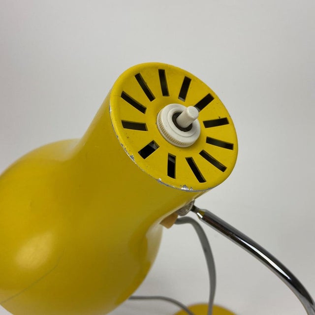 Yellow Desk Lamp by Josef Hurka for Napako, Czechoslovakia, 1960s For Sale - Image 6 of 8