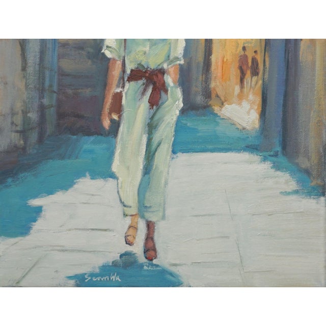 Original Oil Painting of Cityscape For Sale - Image 4 of 5