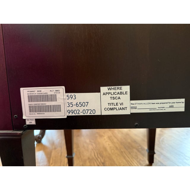 2020s Ethan Allen Norwich Mirrored Sideboard For Sale - Image 5 of 5