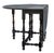 Traditional Vintage Gate Leg Mahogany Drop Leaf Table in Black For Sale - Image 3 of 8