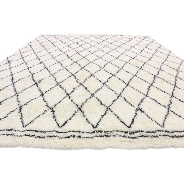 Mid-Century Modern Moroccan Style Area Rug - 09'03 X 11'11 For Sale - Image 3 of 8