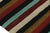 1950s 1950s Vintage Afghan Tribal Kilim Rug With Colorful Stripes For Sale - Image 5 of 7