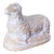 Vintage Cast Lamb / Sheep Paper-Weight or Door-Stop in Terra-Cotta / Plaster For Sale