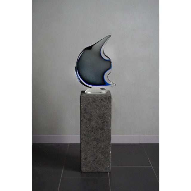 Submerged Murano glass sculpture in the shape of a fish, Seguso, 50/60. I have official proof of authenticity such as...