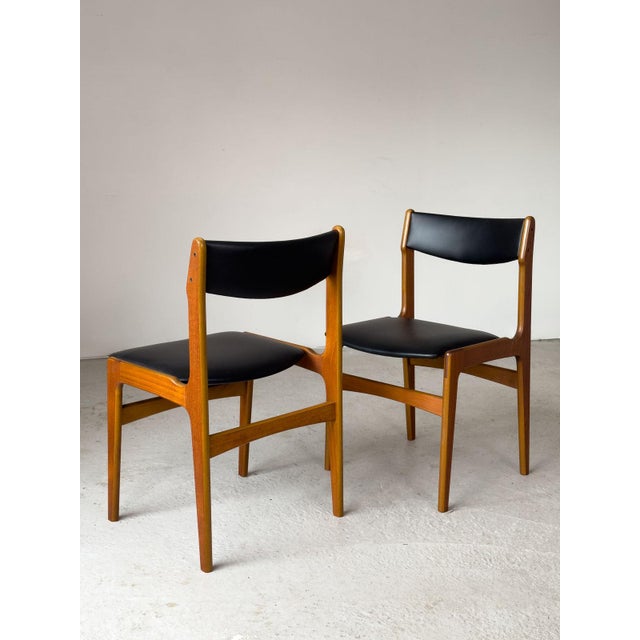 Teak Dining Chairs attributed to Erik Buch for Oddense Maskinsnedkeri, Denmark, 1960s, Set of 4 For Sale - Image 10 of 18