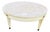 Vintage Neoclassical Round Coffee Table Marble Top For Sale