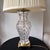 Beautiful vintage Waterford Crystal Glandore table lamp featuring the renowned diamond and wedge cut crystal pattern...