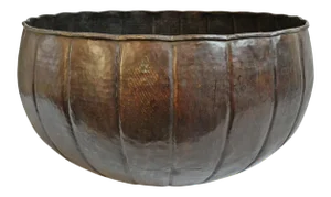 Antique Large Bronze Planter Bowl