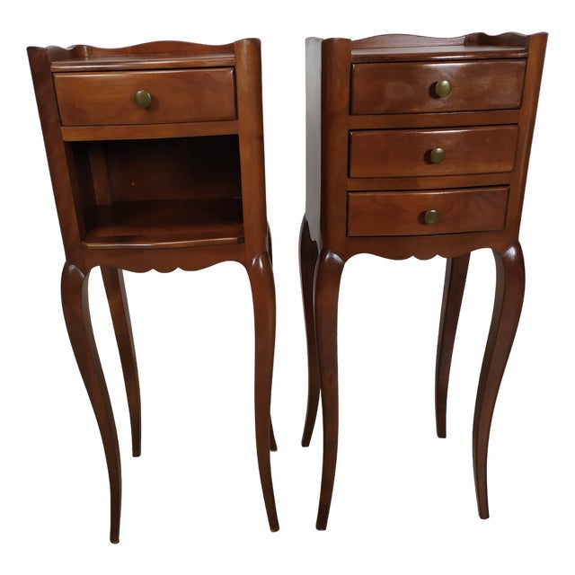 Louis XV Nightstands, 1950s, Set of 2 For Sale