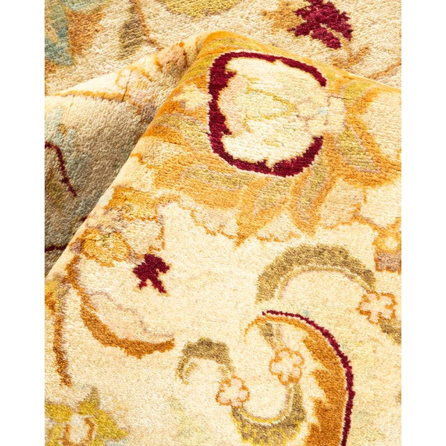 Textile Mogul, One-of-a-Kind Hand-Knotted Area Rug in Ivory, 4' 8" x 7' 1" For Sale - Image 7 of 8