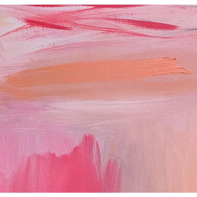 "Heart Strings" is a soft and dreamy minimalist abstract expressionist oil painting on canvas by Trixie Pitts. The palette...